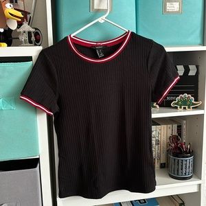 Ribbed Black Shirt